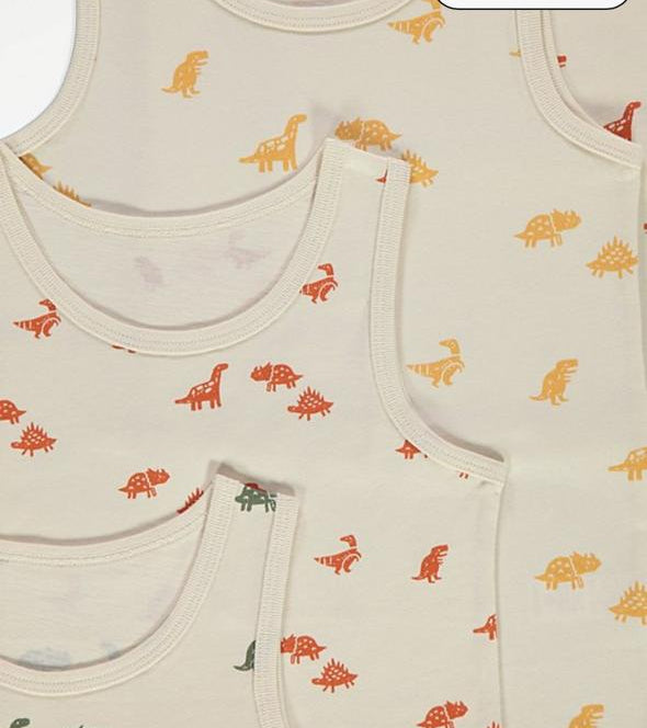 George Pack of 5 Dinosaur Vests