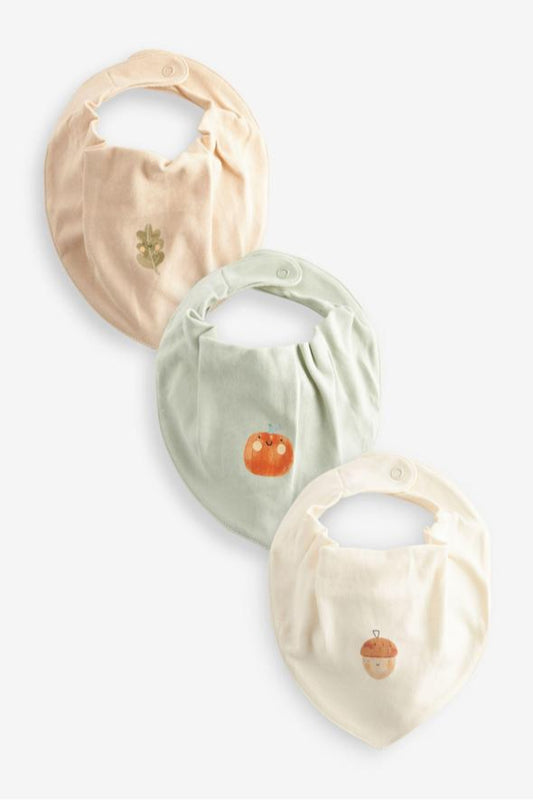 Next Pack of 3 Pumpkin Bibs
