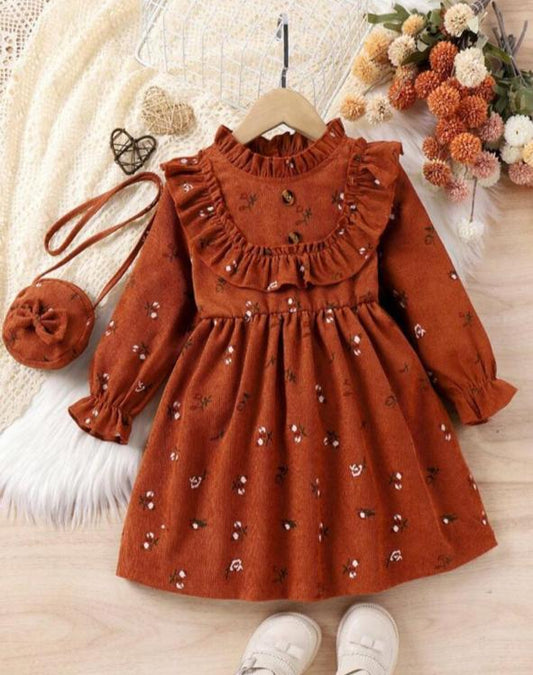 Shein Floral Frock with Bag