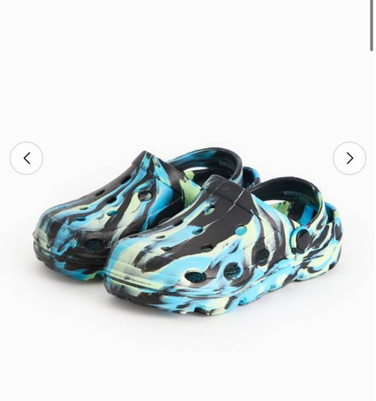 Tu Clothing Blue Marble Clogs