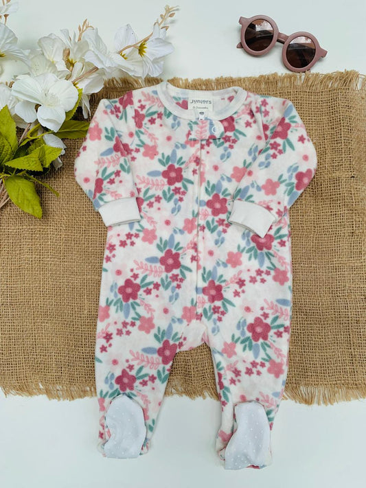 Juniors Fleece Floral Sleep-suit