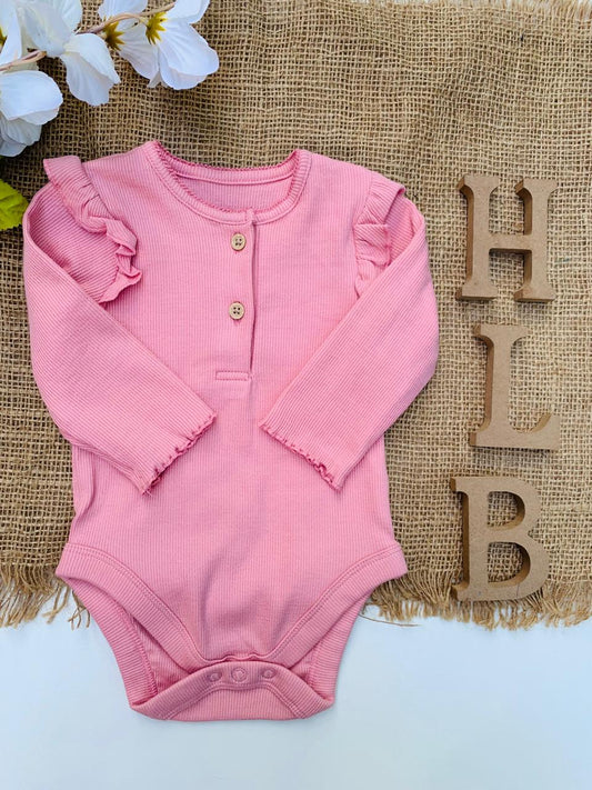 George Frill Ribbed Bodysuit