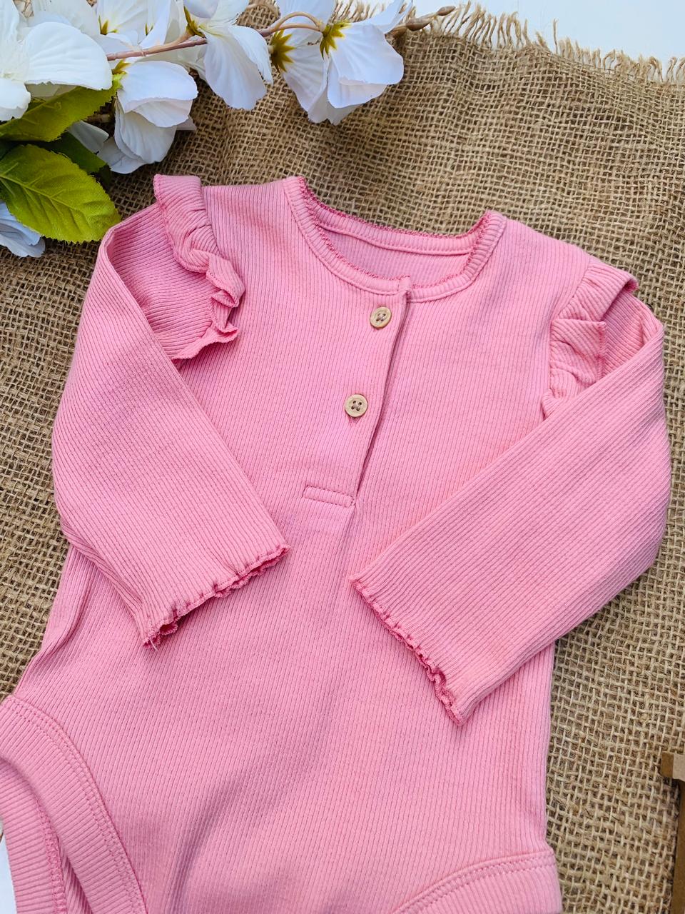 George Frill Ribbed Bodysuit