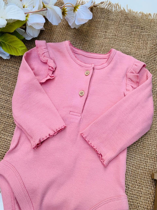 George Frill Ribbed Bodysuit