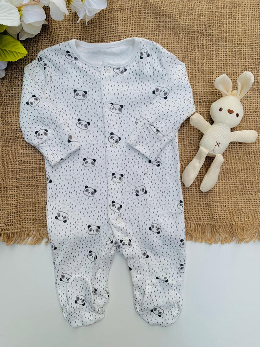 Matalan Panda Footed Sleepsuit