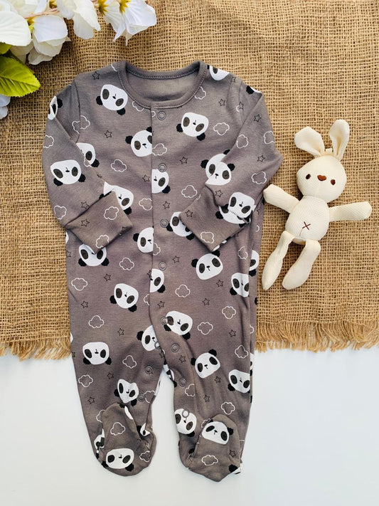 Matalan Panda Footed Sleepsuit