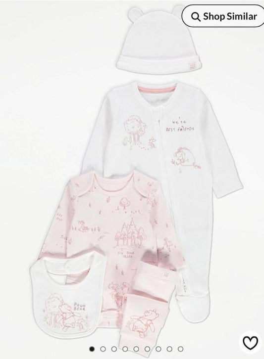 George 5 Pc “Pooh Bear” Starter Set