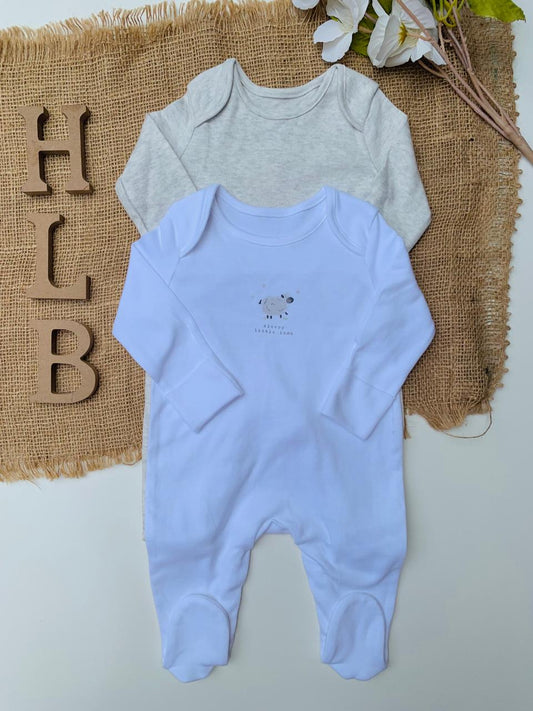 George Pack of 2 Sleepsuits