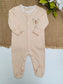 Matalan Stripes Bear Face Sleepsuit