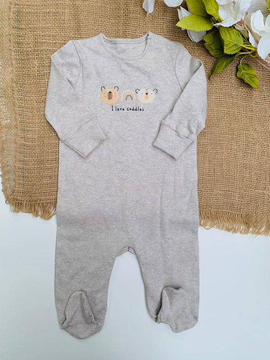 Matalan "I Love Cuddles" Sleepsuit
