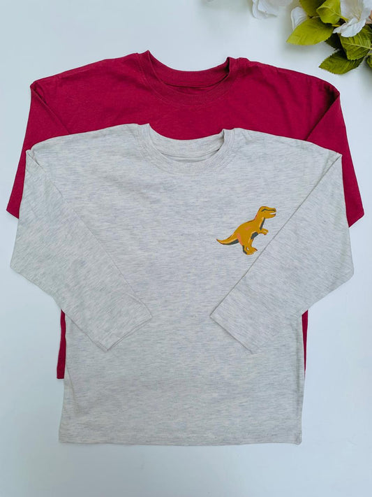 George Pack of 2 Dino Shirts