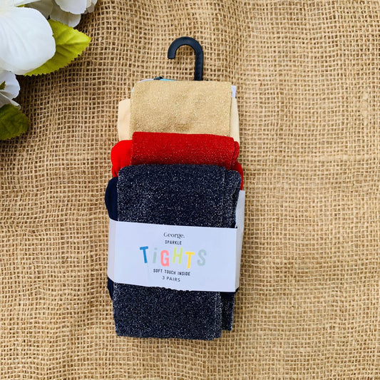 George Pack of 3 Shimmer Leggings