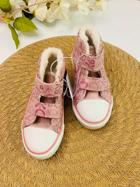 George Floral high top trainers