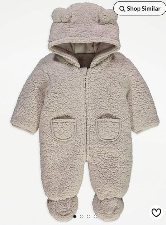 George Natural Hooded Pramsuit