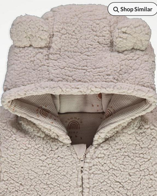 George Natural Hooded Pramsuit