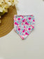 Pack of 3 Bandana Floral Bibs with Head band