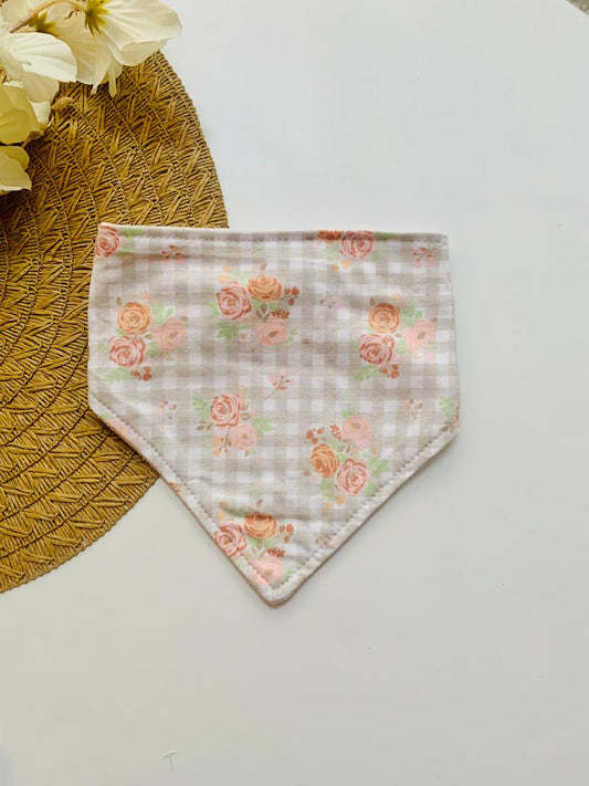 Pack of 3 Bandana Floral Bibs with Head band