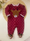Fleece Embroidered Deer Sleepsuit