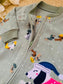 Fleece Embroidered Puppy Sleepsuit