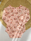 3Pc Velour Floral Frock with Headband