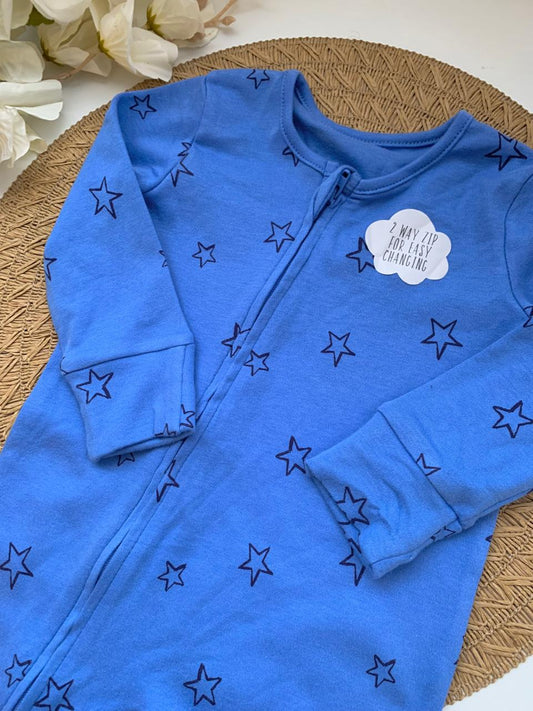 George Printed Stars Sleepsuit