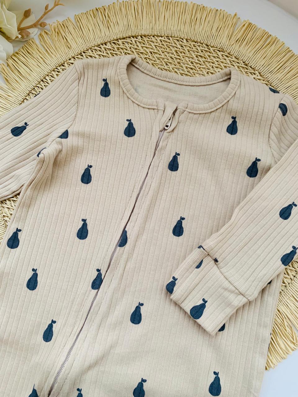 George Pear Print Sleepsuit