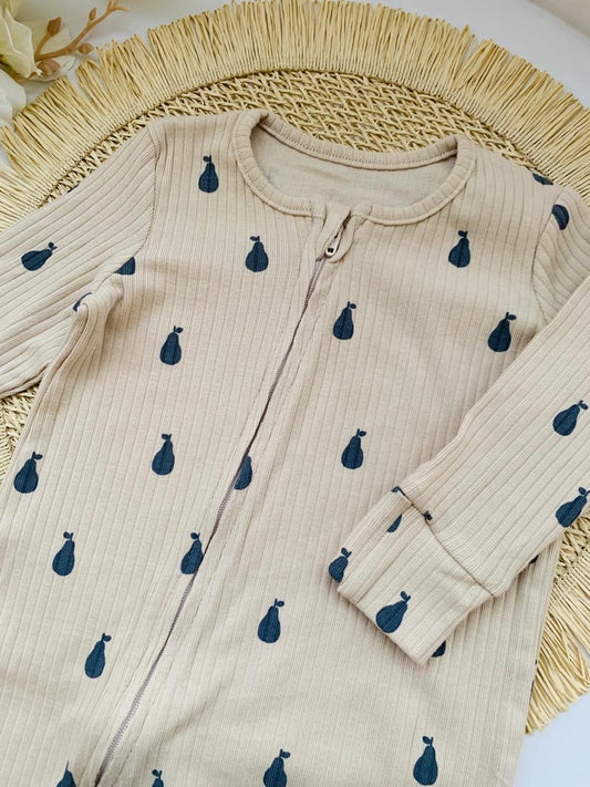 George Pear Print Sleepsuit