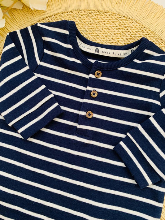 George Buttoned Footless Sleepsuit