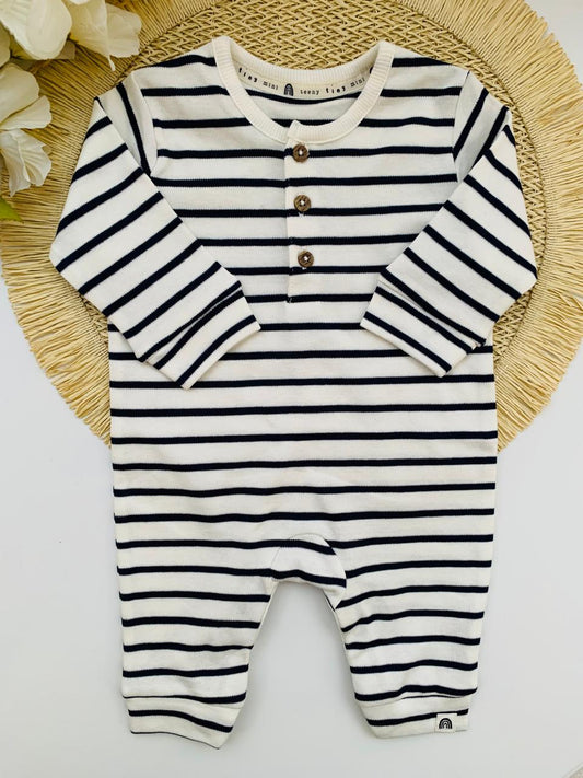 George Buttoned Footless Sleepsuit