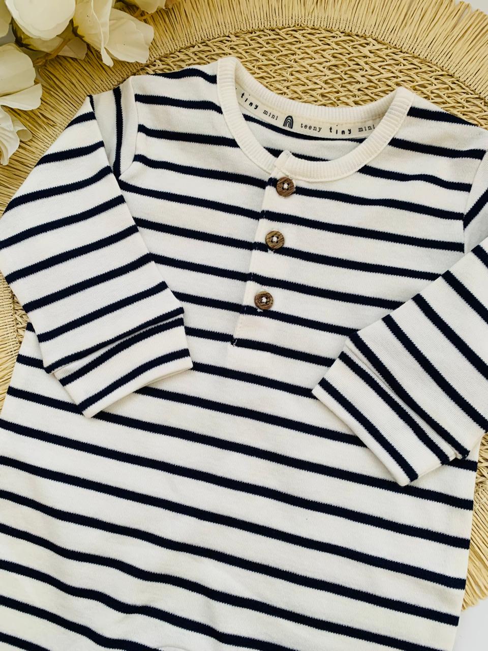 George Buttoned Footless Sleepsuit
