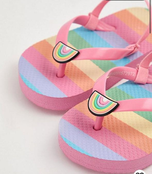 George Rainbow Flip Flop Slipper