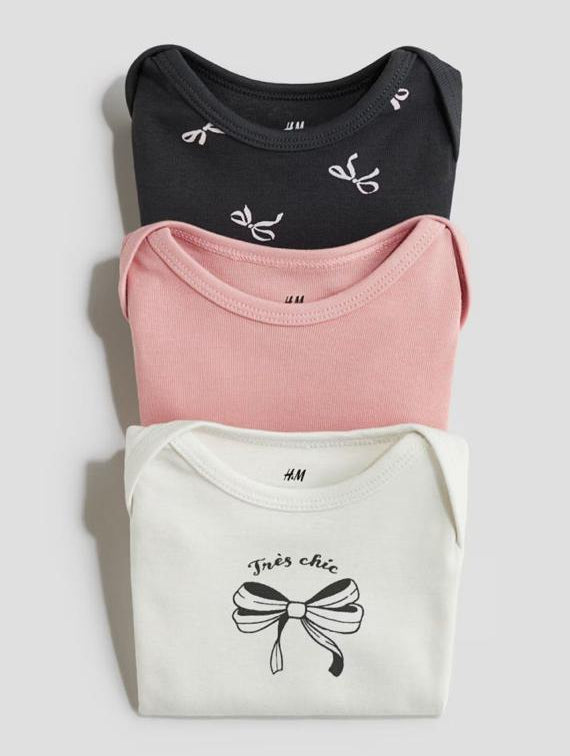 H&M Pack of 3 Bodysuits