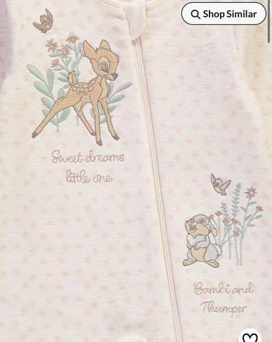 George Velour "Bambi and Thumper" Sleepsuit