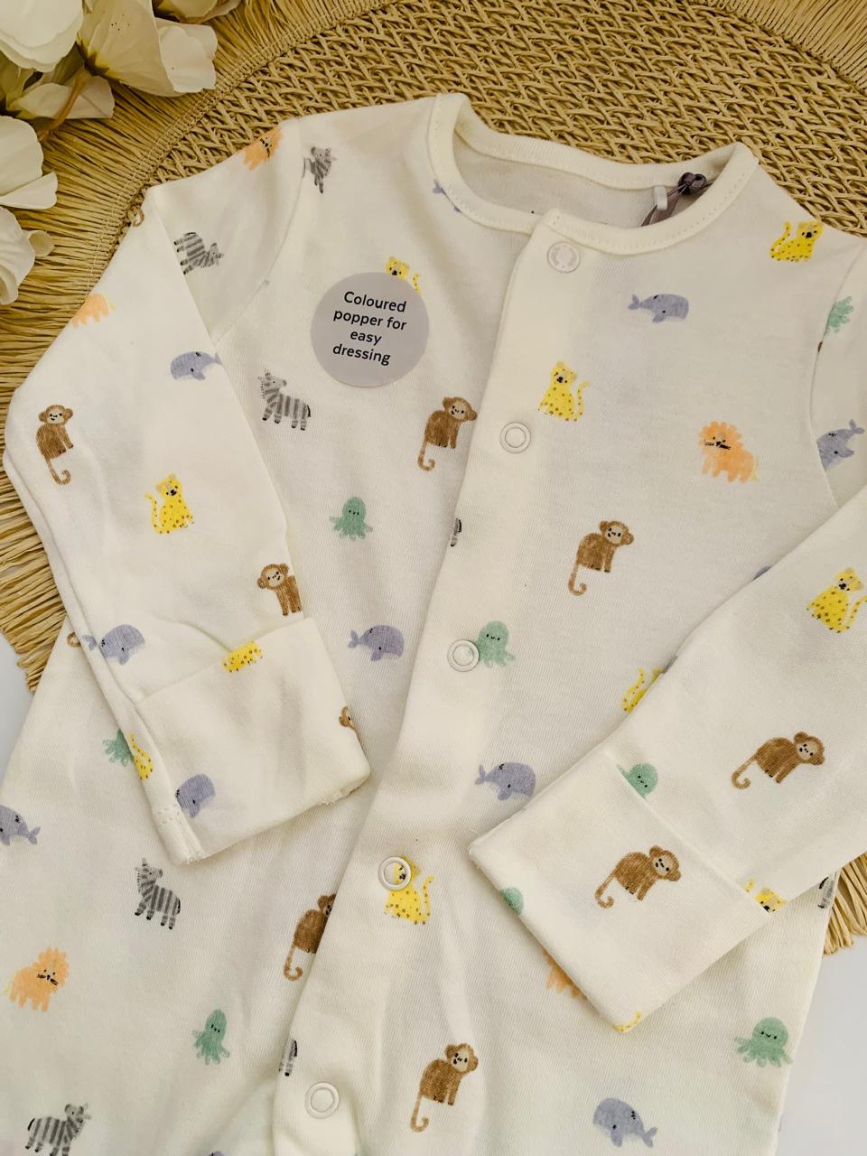 Tu Clothing Safari Print Sleepsuit