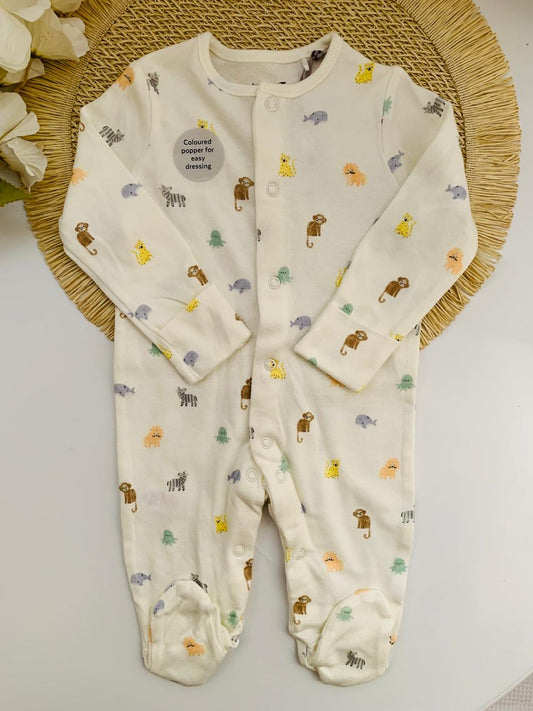 Tu Clothing Safari Print Sleepsuit