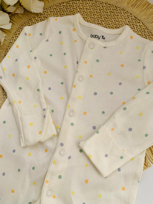 Tu Clothing Polka Dots Sleepsuit