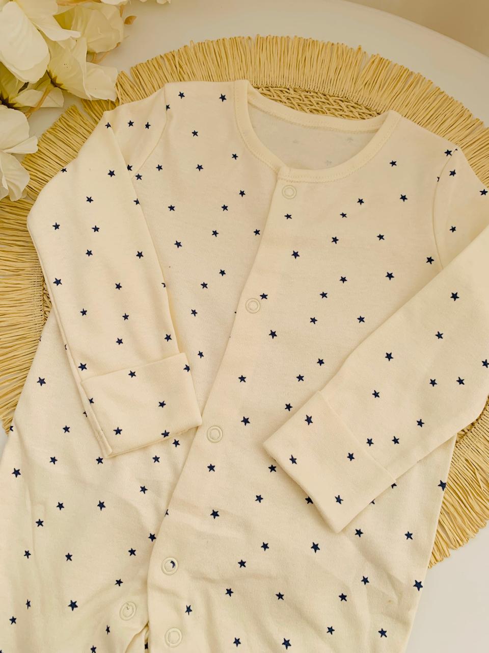 George Small Star Print Sleepsuit