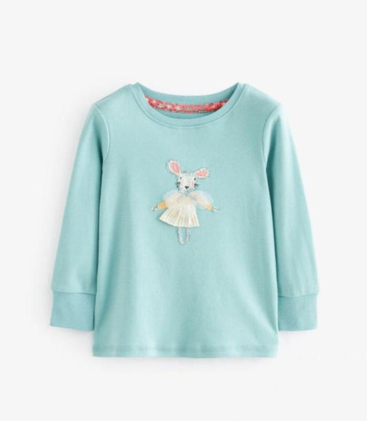 Next Embroidered Cute Mouse Shirt & Trouser Set