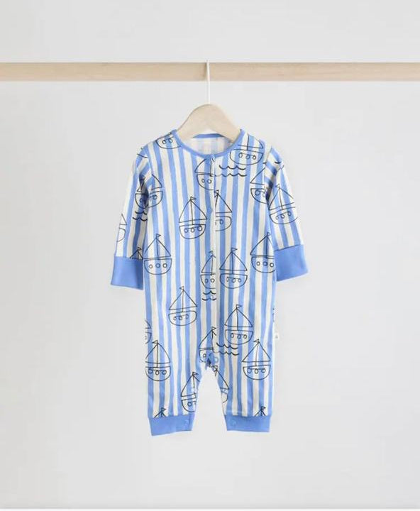 Next Printed Boats Sleepsuit