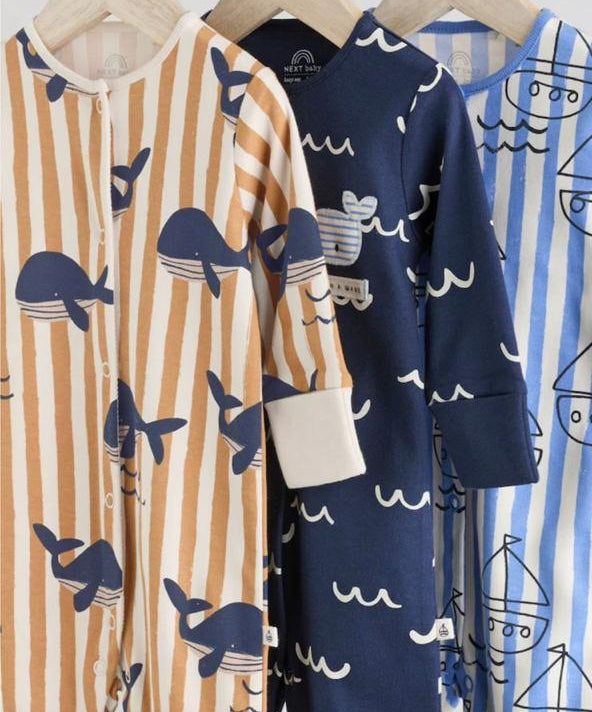 Next Printed Boats Sleepsuit