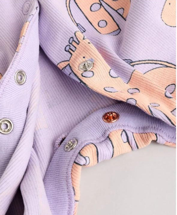 Next Giraffes Print Sleepsuit