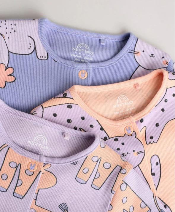 Next Giraffes Print Sleepsuit