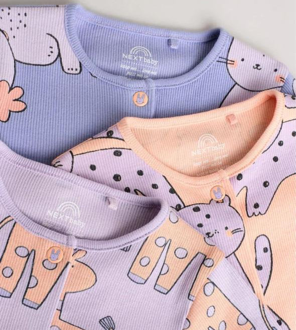 Next Printed Bunnies Sleepsuit