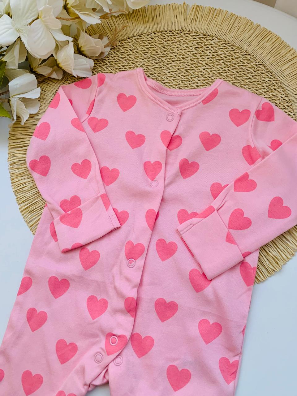 George Printed hearts Sleepsuit