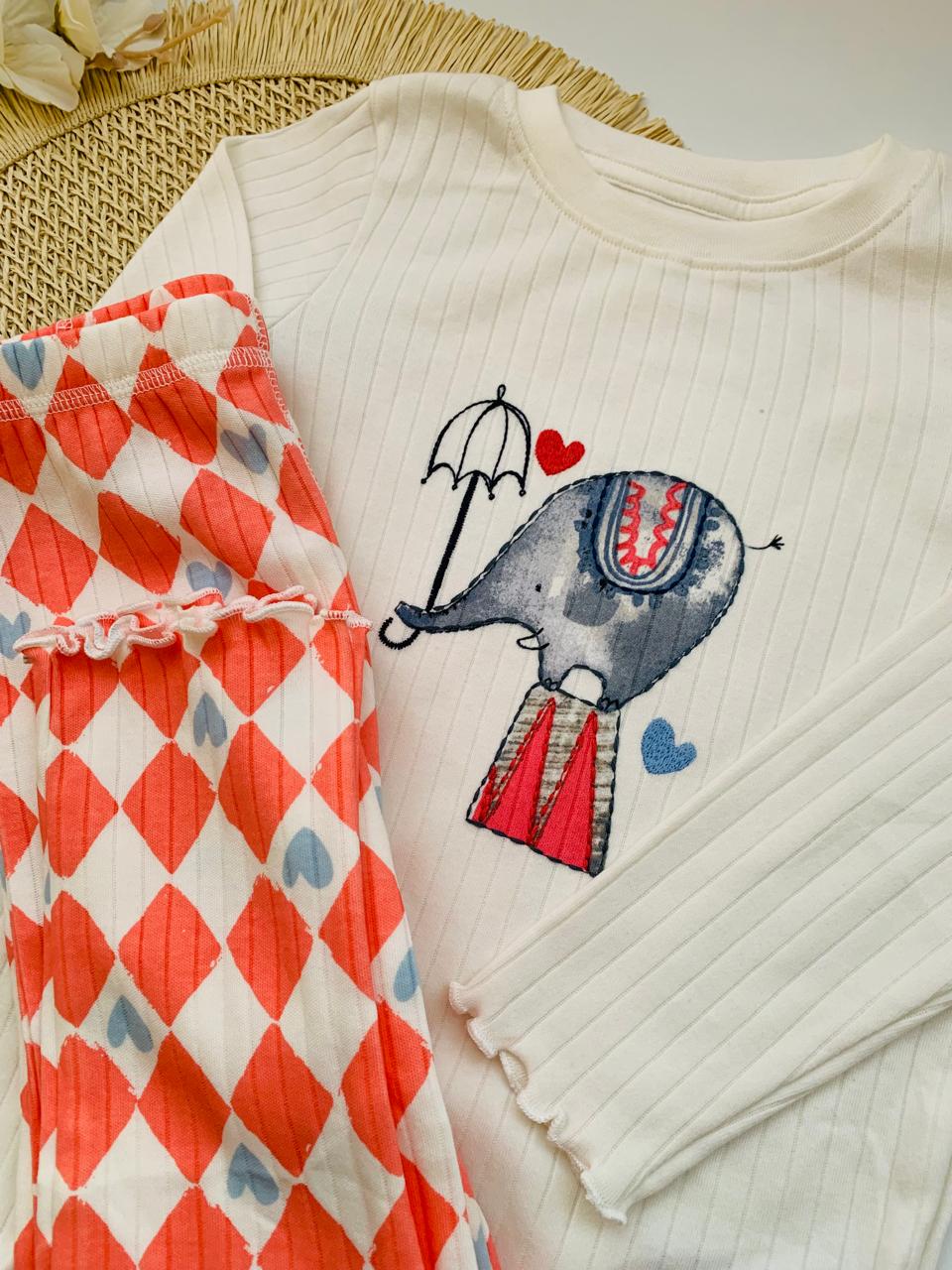 Next Dumbo Ribbed Shirt & Trouser Set