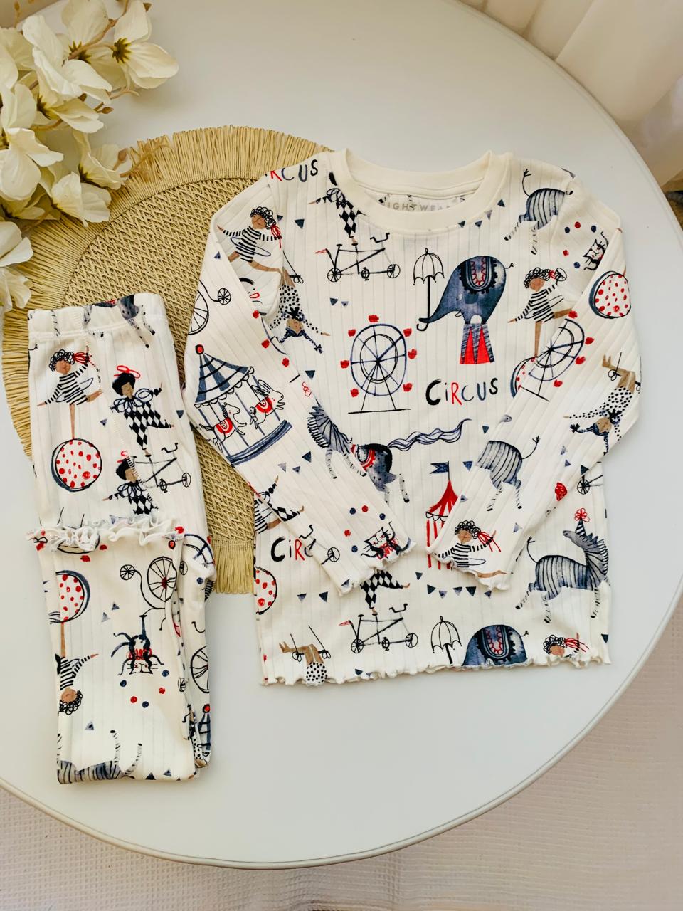 Next "Circus" Ribbed Shirt & Trouser Set