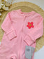 George Appliqued Flower Sleepsuit