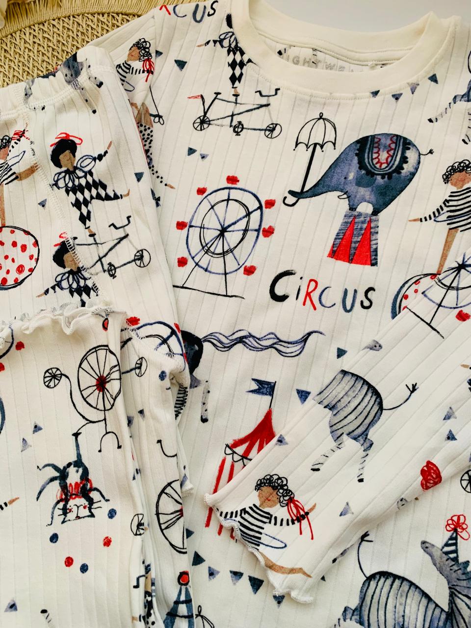 Next "Circus" Ribbed Shirt & Trouser Set