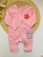George Appliqued Flower Sleepsuit