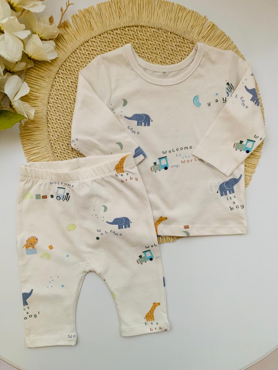 George "Welcome to the world" Shirt & trouser Set
